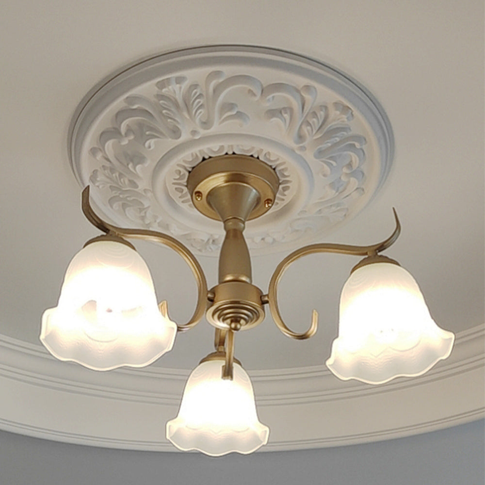 Félicie Französische Vintage Gips Deckenleuchte, Beleuchtungszubehör,4 Stile - Lumpaz