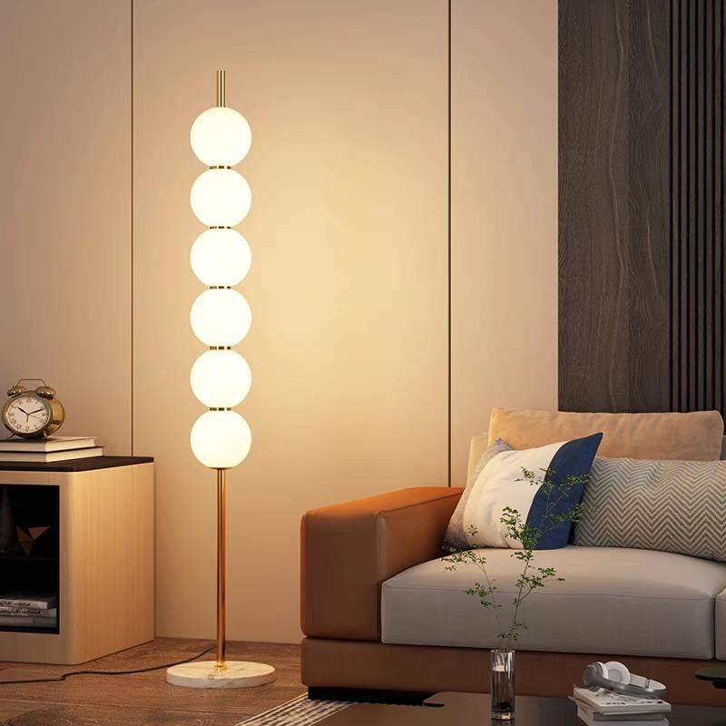 Valentina Stehleuchte, 3 Farbtemperaturen, reines Kupfer, 6/7/8 -flammig - Lumpaz