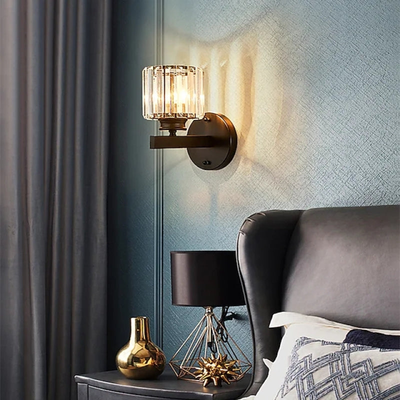 Moderne LED Wandleuchte aus Kristall für Schlafzimmer - Lumpaz