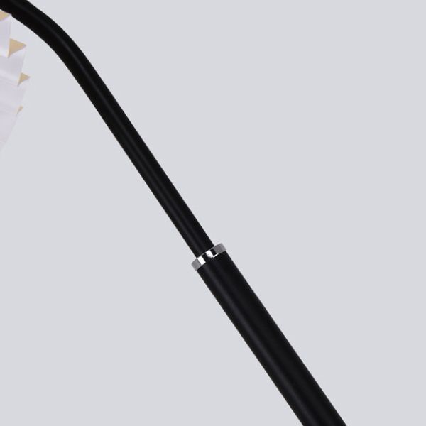 Ozawa Stehlampe Plissiert, Metall & Textil, 4 Farben, 150CM Lang - Lumpaz