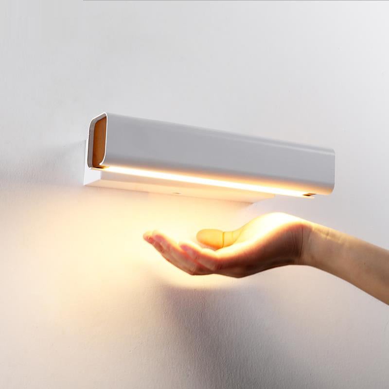 Minimalistische LED Wandleuchte aus Aluminium Drehbar für Schlafzimmer - Lumpaz