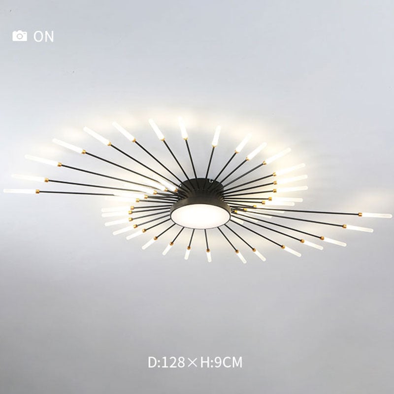 Moderne LED Deckenleuchte aus Metall Dauerhaft für Wohnzimmer - Lumpaz