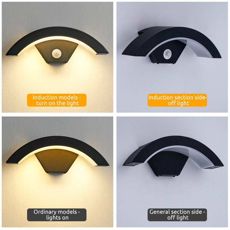 Wasserdichte Sensor-Wandleuchte mit warmweißer LED - Lumpaz