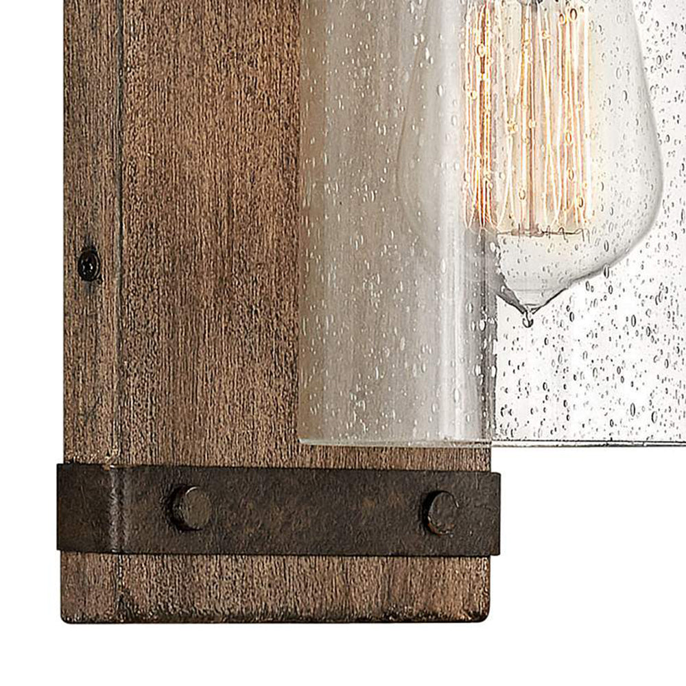 Austin Wandleuchte, Metall & Holz, 28CM Lang - Lumpaz