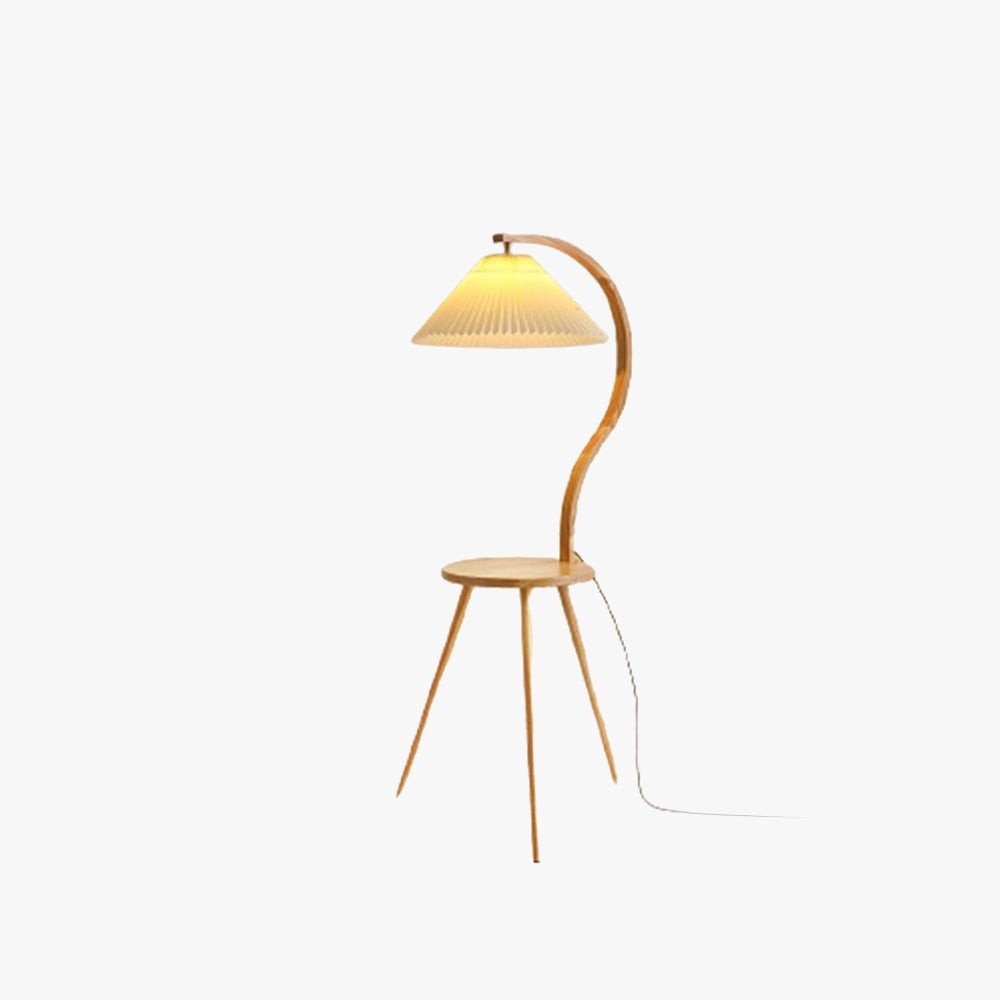 Ozawa Nachttisch, Plissierte Stehleuchte, 150CM Lang - Lumpaz