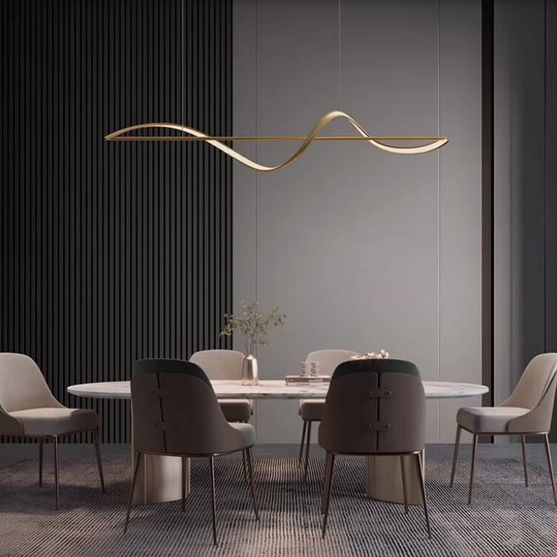 Wellenförmige Pendelleuchte, 120/140CM - Lumpaz