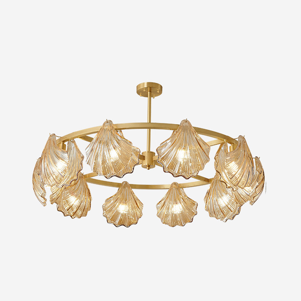 Kirsten Pendelleuchte Dimmbar, Reiner Kupfer& Glas, 2 Farben, ∅60/80/100cm - Lumpaz
