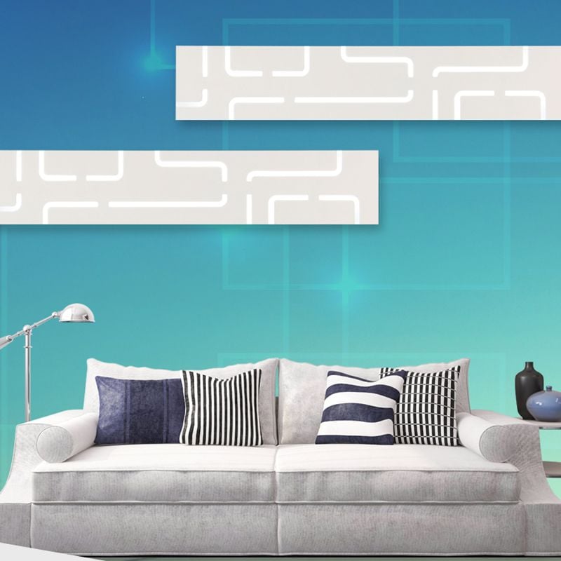 Leigh Rechteck Spiegelfront Waschtisch-Wandleuchte - Lumpaz