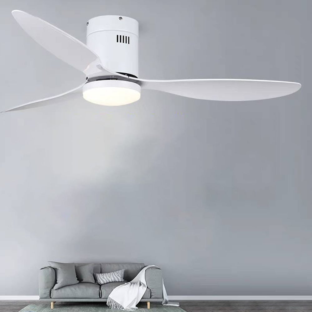 Walters 3-Blatt Weiße Deckenventilator mit Beleuchtung, 2 Farbe, ∅115CM - Lumpaz