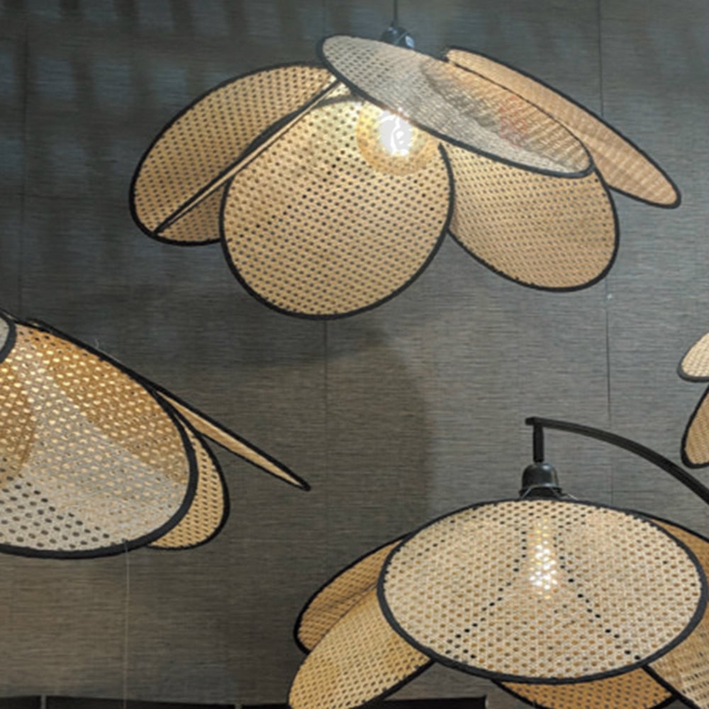 Ritta Stehlampe, Rattan & Weidengeflecht - Lumpaz