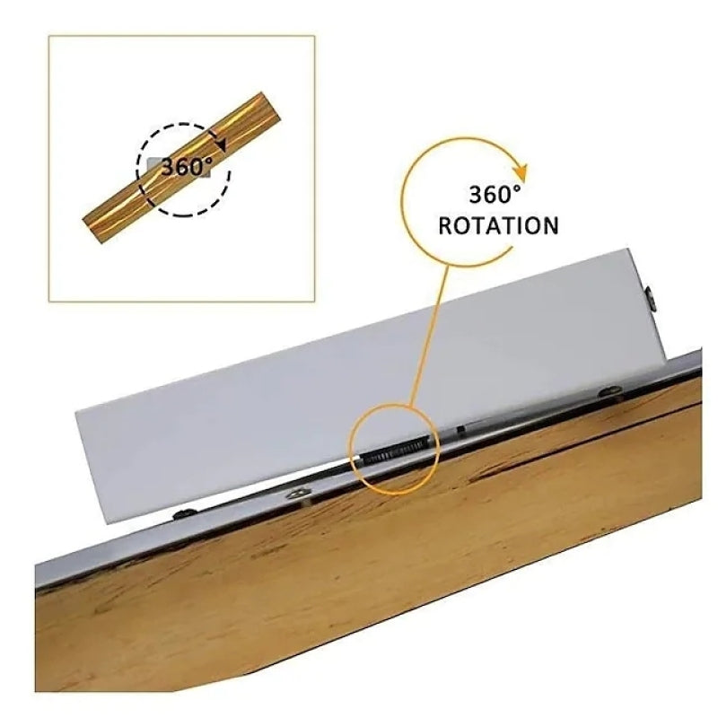 LED Drehbare Log Crack Wandleuchte aus Holz für Schlafzimmer - Lumpaz