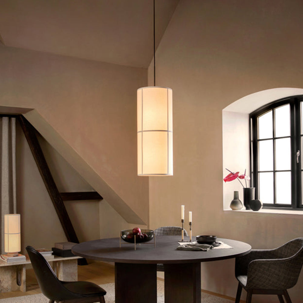 Renée Pendelleuchte 2 Farbe, Stoff, ∅18/37cm - Lumpaz