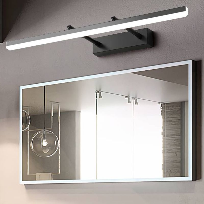 Edge Spiegelfront Waschtisch-Wandleuchte, 3 Farben, Metall, 41/50/60/70CM Lang - Lumpaz