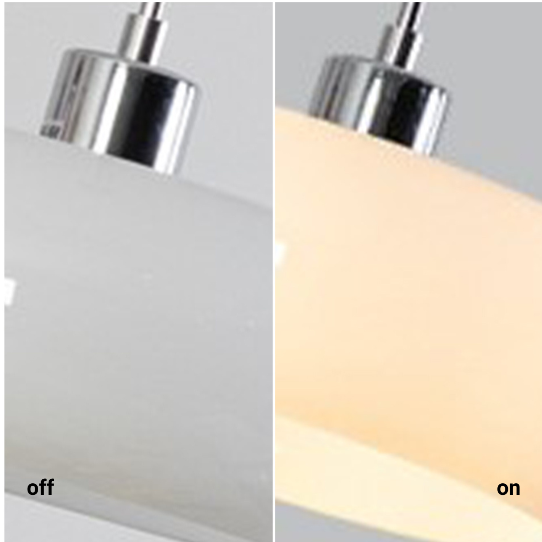Hailie Brot Form Glas Pendelleuchte, 2 Farbe, ∅28CM - Lumpaz