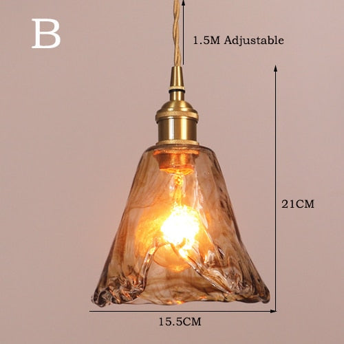 Levy Messing Glas Pendelleuchten - Lumpaz