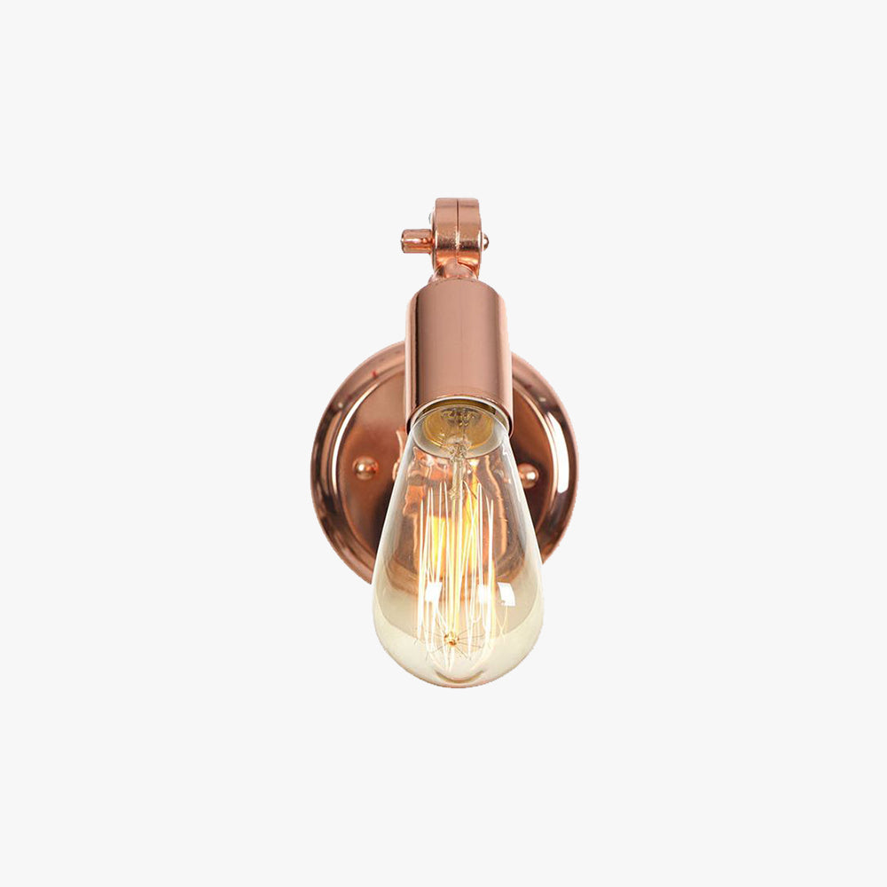 Alessio Bulb Rosafarbige Gold Wandleuchte - Lumpaz
