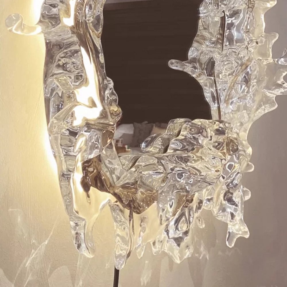 Kristy Wandlampe Wasserrippel Spiegel Licht Farbtemperatur umschaltbar, 2 Farbe, 45/66/88CM - Lumpaz