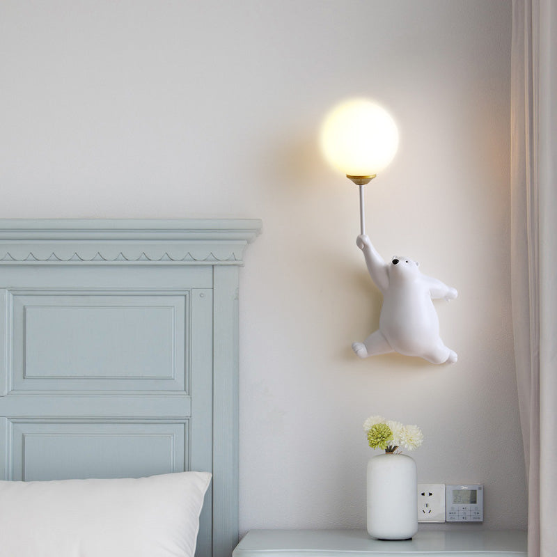 Fateh Wandlampe Bär Ballon, 4 Farben - Lumpaz