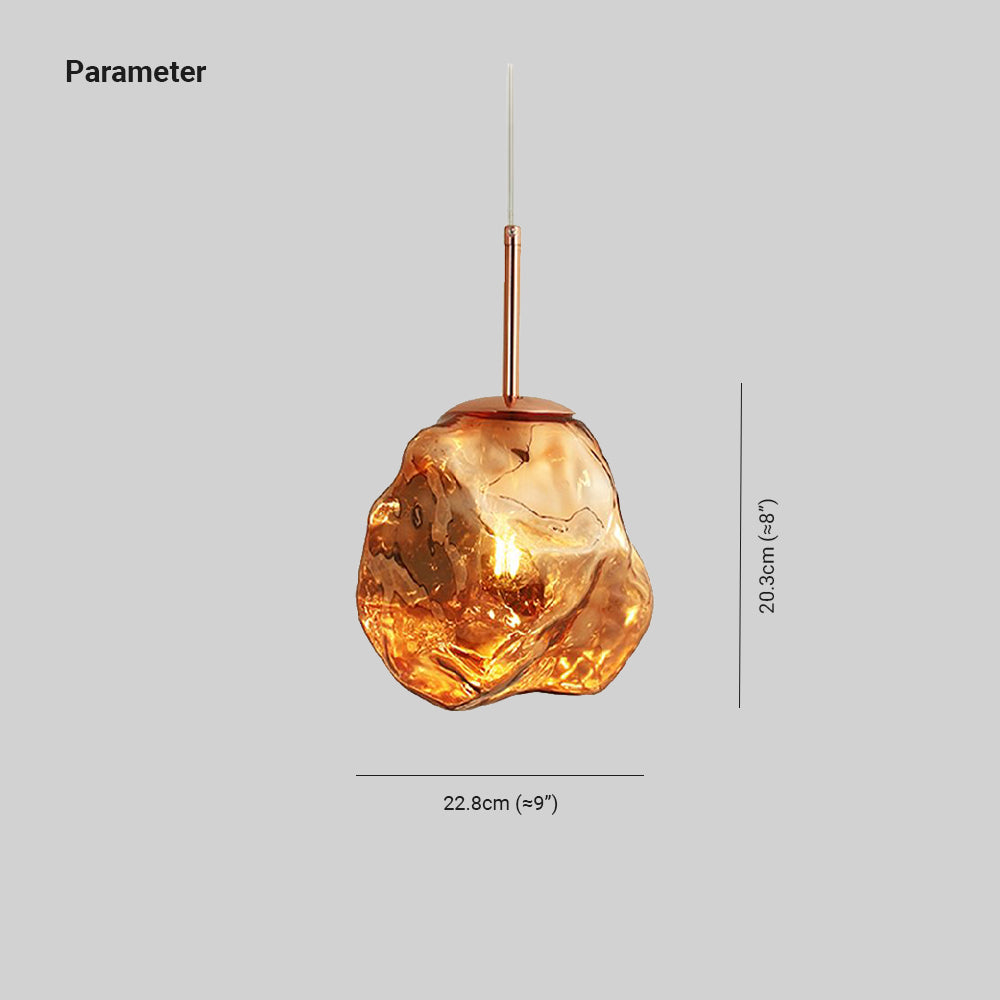 Mirza Glas Pendant Light, 4 Farben - Lumpaz