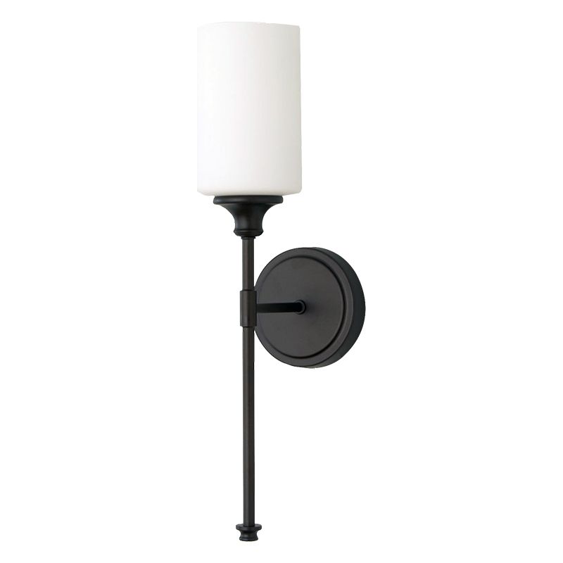 Leigh Milchglas-Spiegelfront Wandleuchte, 2 Farben, 50CM Lang - Lumpaz