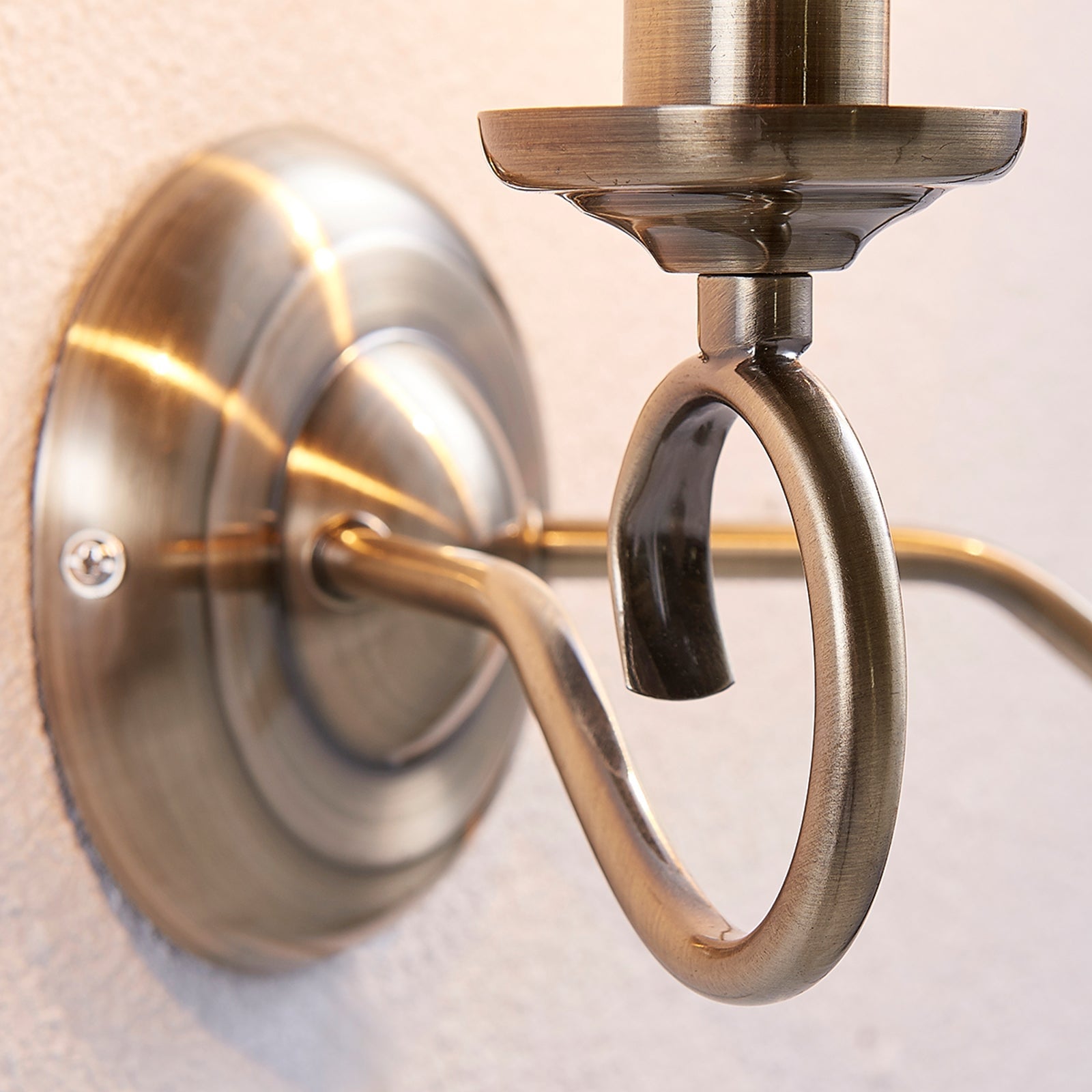 Silva Antikes Messing Wandleuchter, 2-flammig - Lumpaz