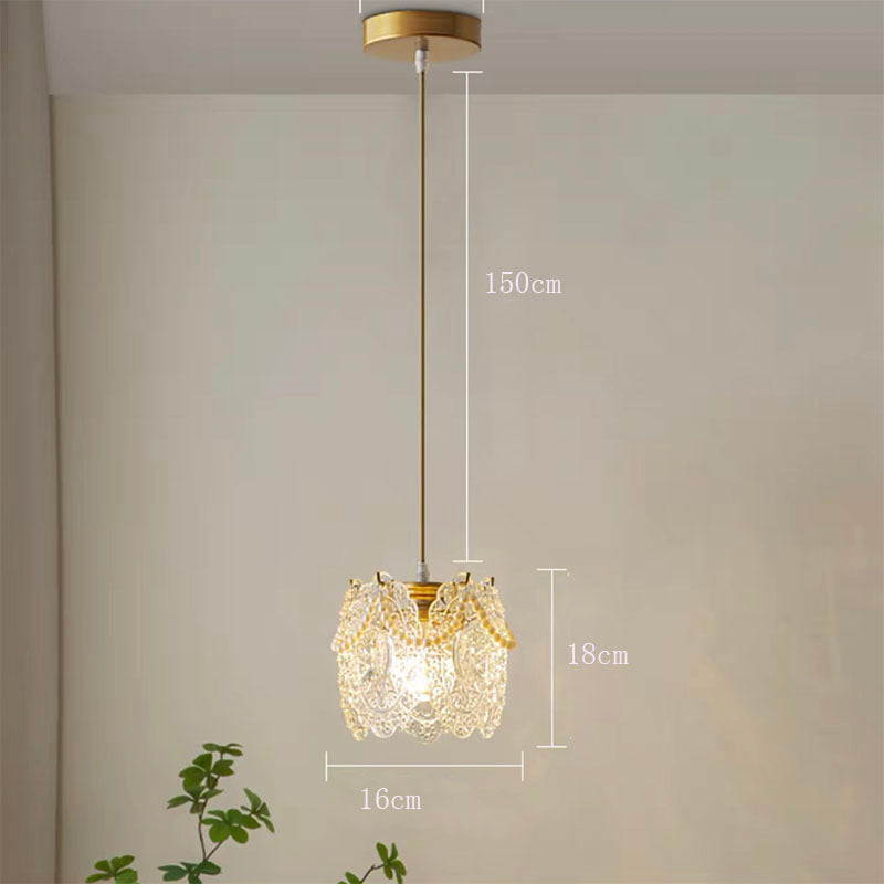 Moderne Luxuriöse Pendelleuchte aus Glas für Schlaf- & Wohnzimmer - Lumpaz