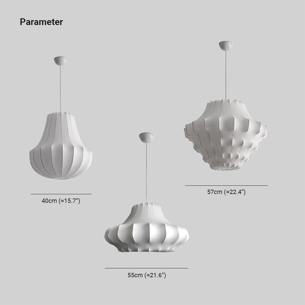 Renée Künstliche Gewebe Pendelleuchte, ∅40/55/57CM - Lumpaz