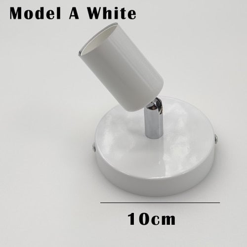 Vintage Deckenlampe E27 Schwarz/Weiß Verstellrichtung LED Deckenleuchten - Lumpaz