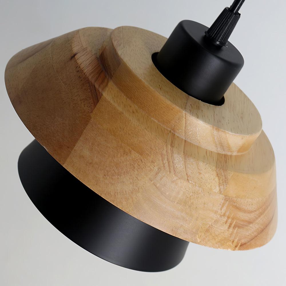 Zaid Pendelleuchte, Stein & Holz, 6 Farben - Lumpaz