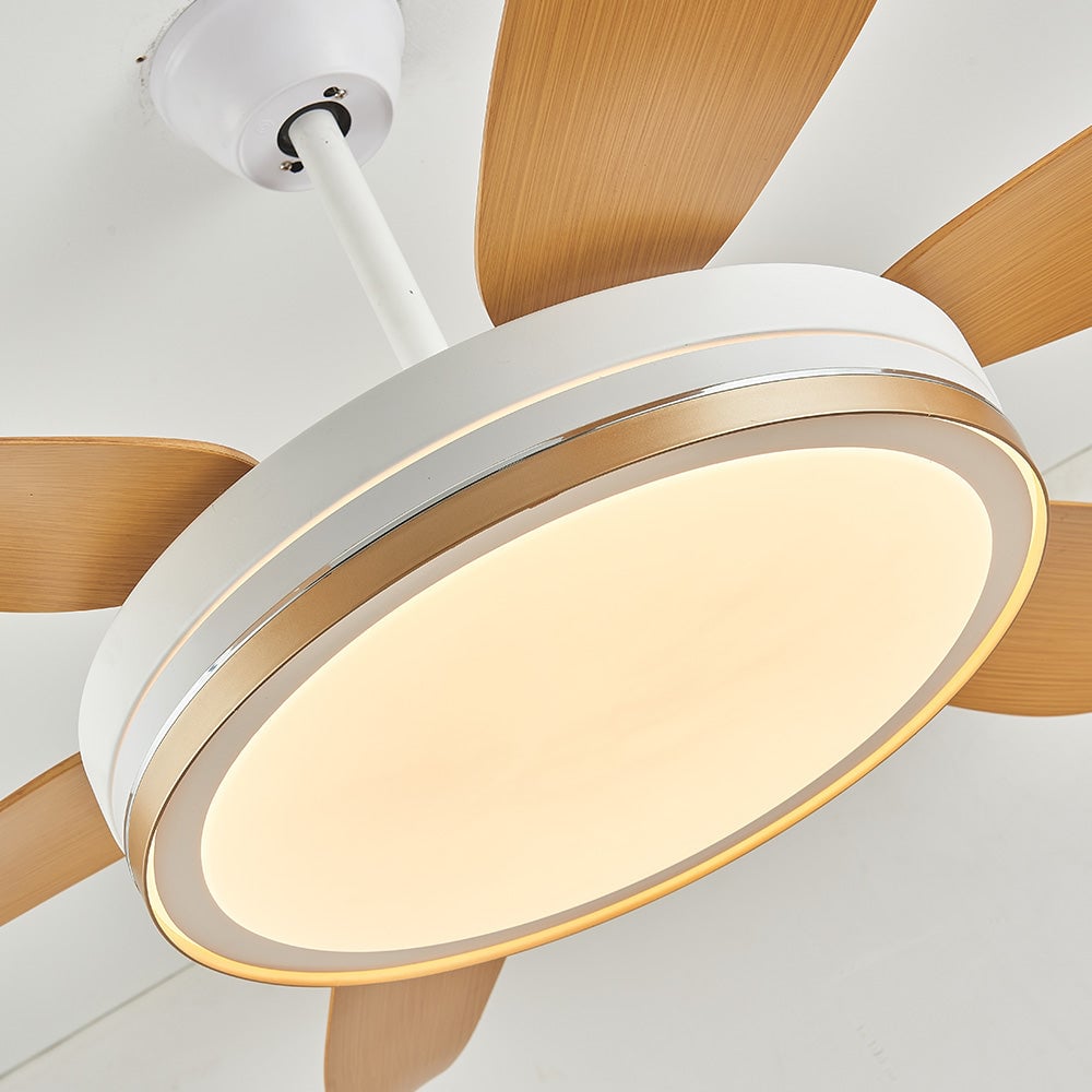 Haydn 6-Blatt-Deckenventilator mit Beleuchtung, ∅130/152CM - Lumpaz
