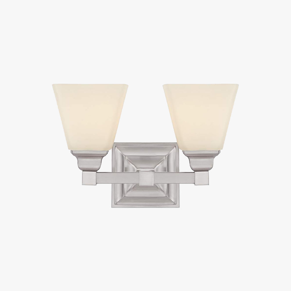 Eyrn Opal Spiegelfront Waschtisch-Wandleuchte, 2/3-flammig, 31/50CM Lang - Lumpaz