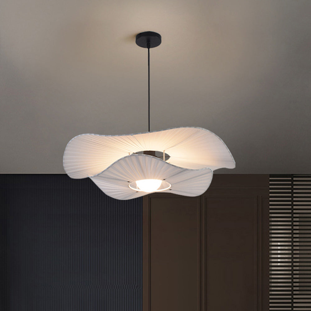 Renée Pendelleuchte 3 Farbe Temperatur umschaltbar, Tücher, ∅60cm - Lumpaz