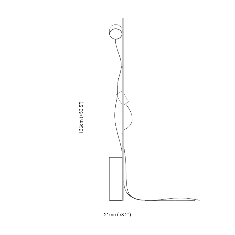 Avi Stehlampe, 2-flammig, 136CM Lang - Lumpaz