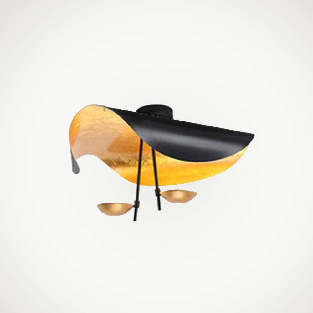 Eveline Pendelleuchte 2 Farben, Goldfolie, ∅40/60/80CM - Lumpaz