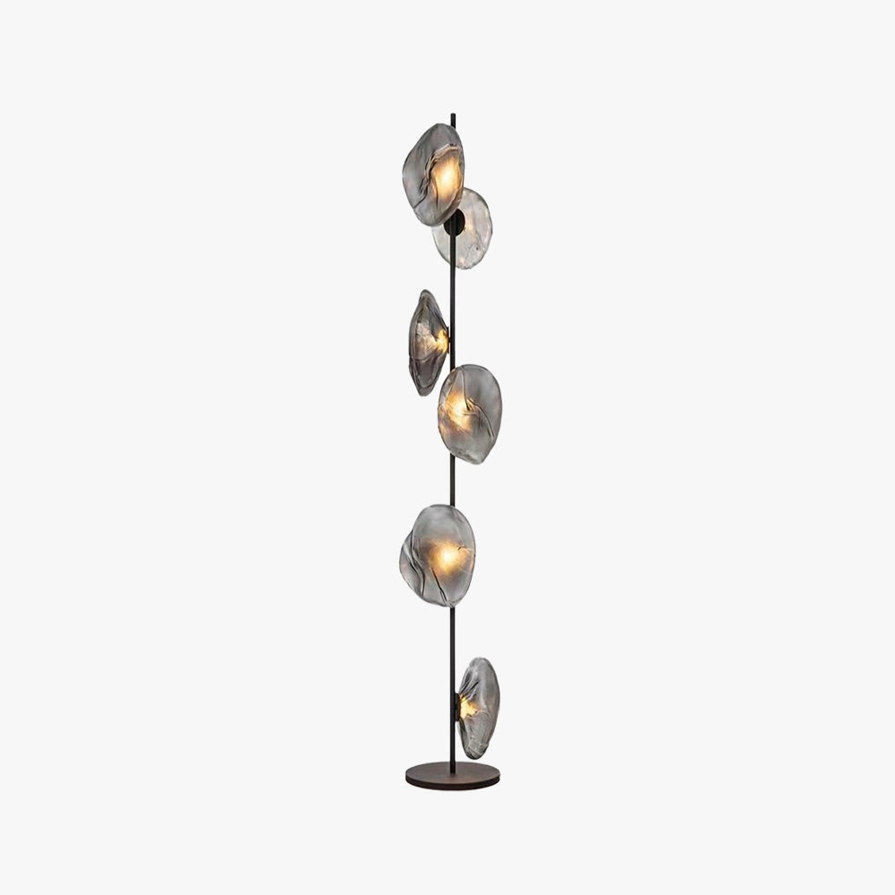 Byers Stehleuchte, 3/6 -flammig, Metall und Glas - Lumpaz