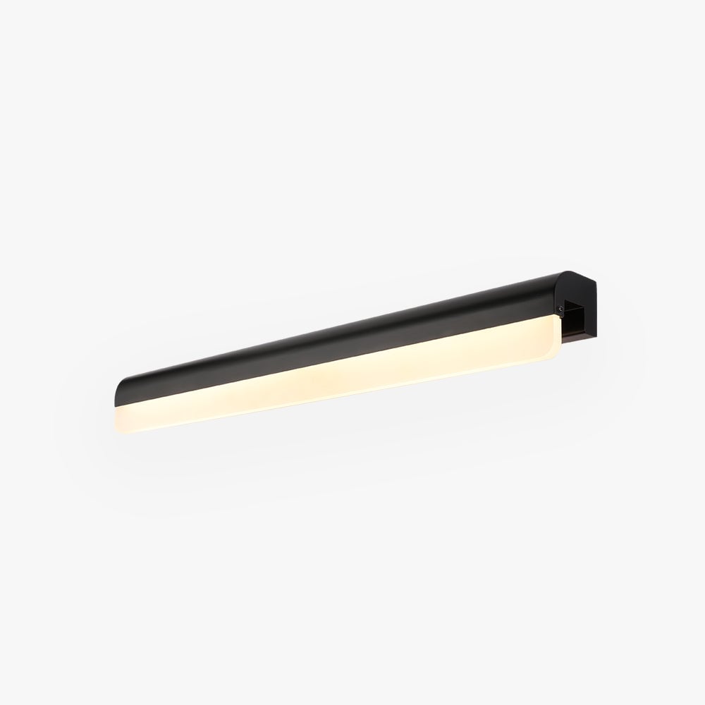 Edge Schwarze & Weiße Spiegelfront Waschtisch-Wandleuchte, L 40/50/60/70CM - Lumpaz