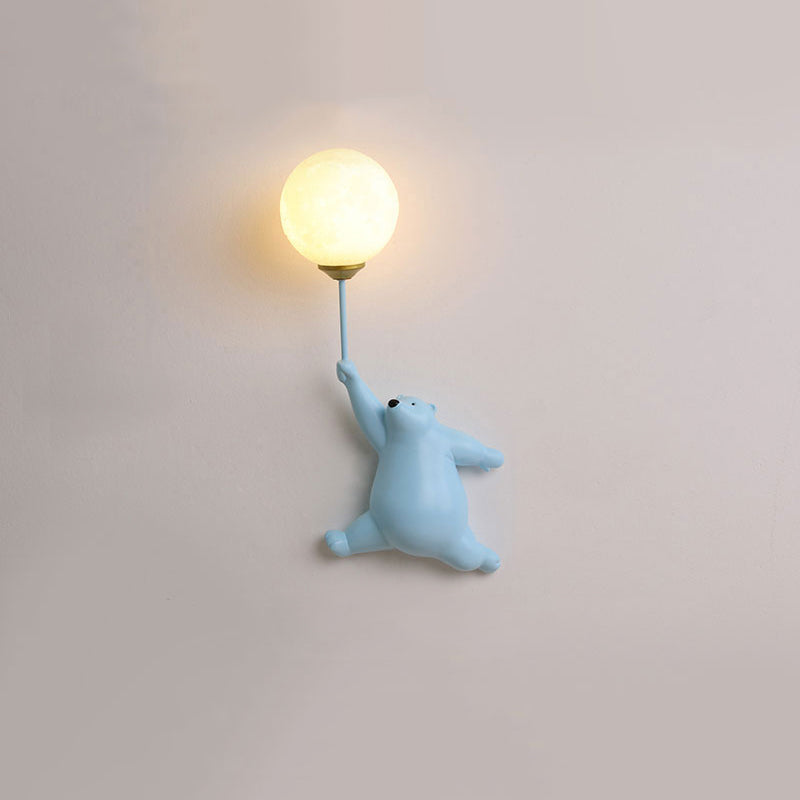 Fateh Wandlampe Bär Ballon, 4 Farben - Lumpaz