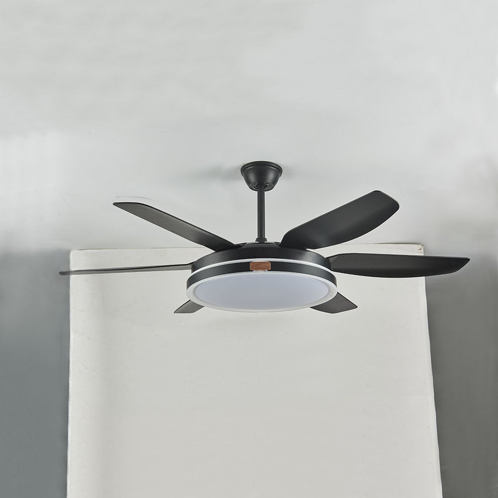 Haydn 6-Blatt-Deckenventilator mit Beleuchtung, 4 Farben, ∅130CM - Lumpaz