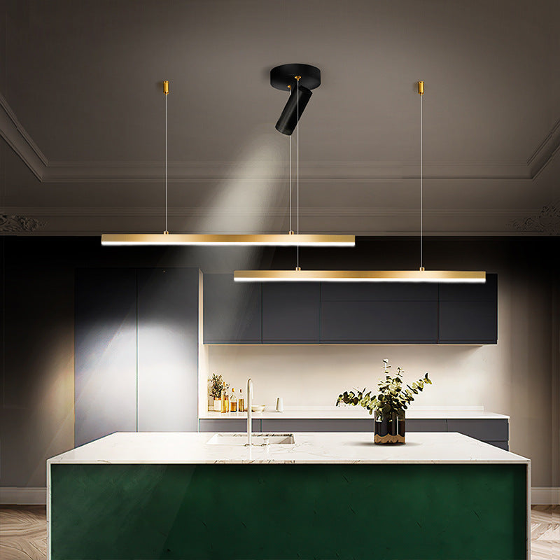 Aluminium Esszimmerleuchte Pendelleuchte Golden Nordic für Restaurant - Lumpaz