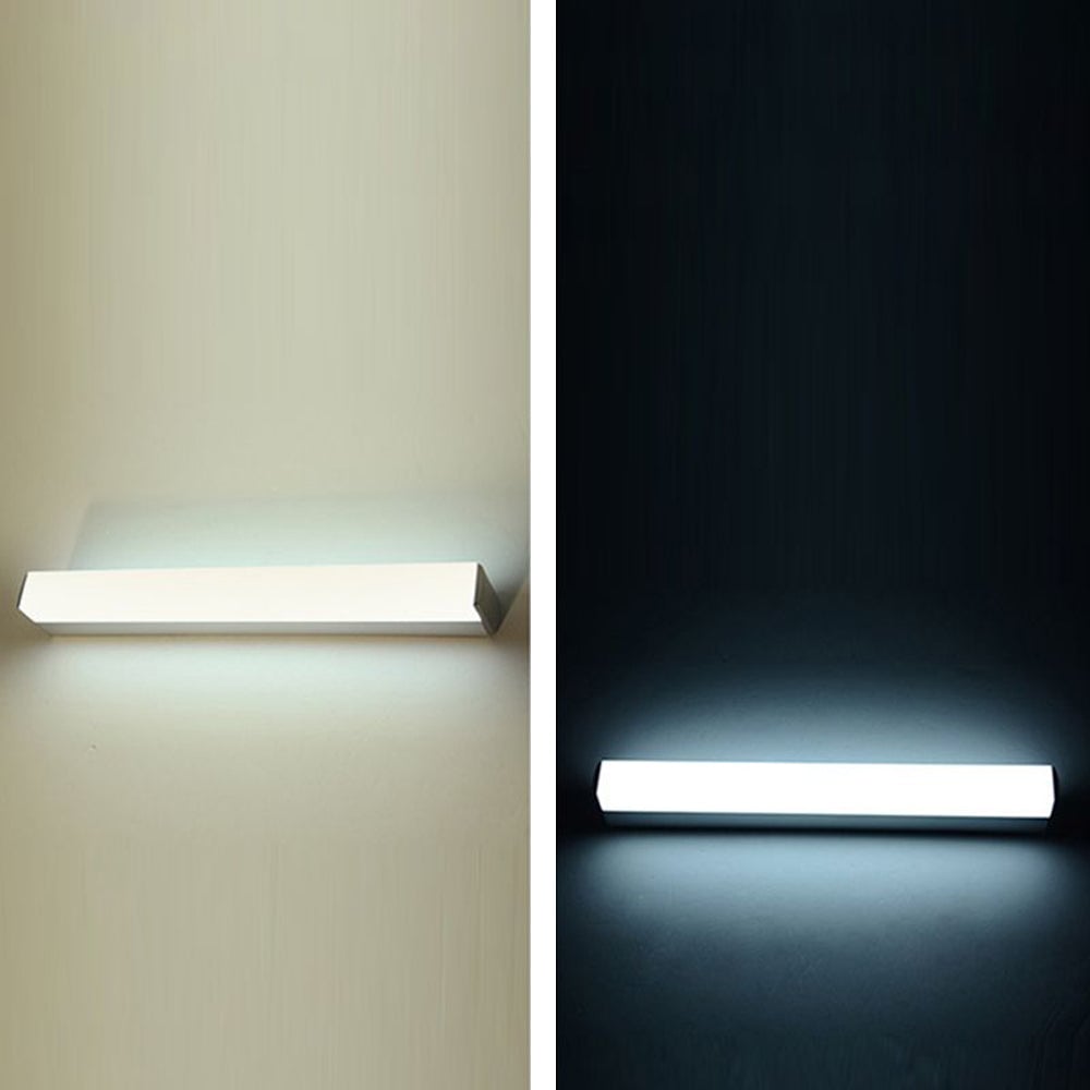 Leigh Grundlegende Rechteckige Spiegelfront Waschtisch-Wandleuchte, L25/40/60/80CM - Lumpaz