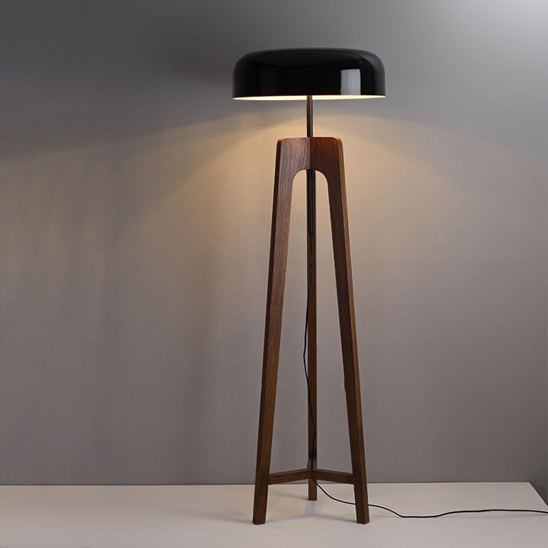 Ozawa Modern Stativ Stehleuchte, Holz & Metall, 2 Farben, 155CM Lang - Lumpaz