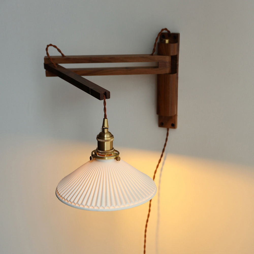 Ozawa Vintage Wandlampe klappbar 3 Farben, Holz - Lumpaz