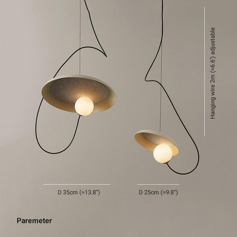 Avi Pendelleuchte 3 Farben, Glas, ∅25/35CM - Lumpaz