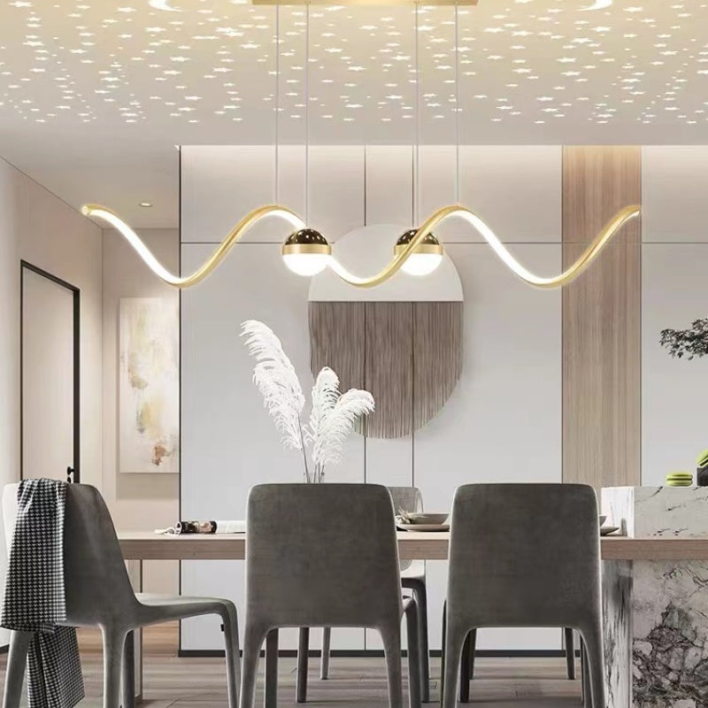 Madina Moderne LED Pendelleuchte Stern-Design für Esszimmer - Lumpaz