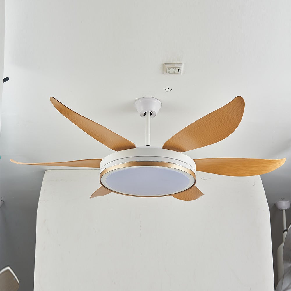 Haydn 6-Blatt-Deckenventilator mit Beleuchtung, ∅130/152CM - Lumpaz