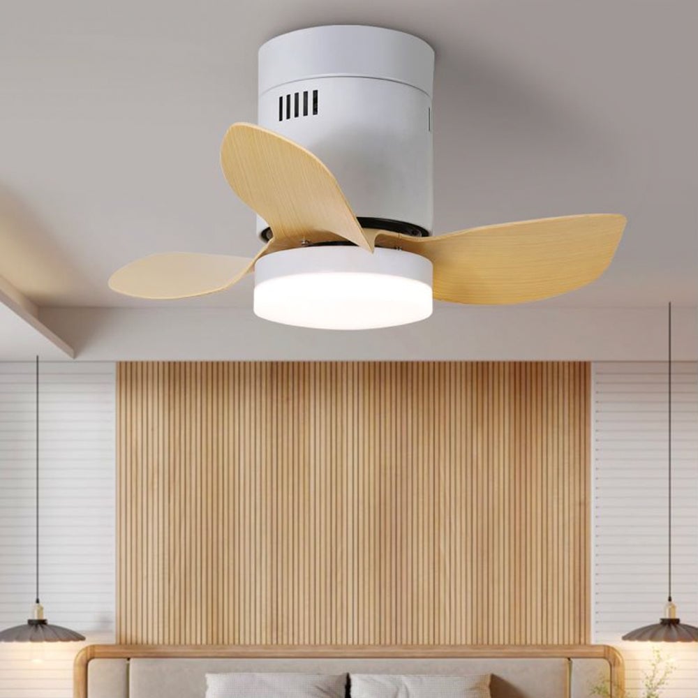 Walters 3-Blatt Weiße Deckenventilator mit Beleuchtung, 2 Farben, ∅60CM - Lumpaz