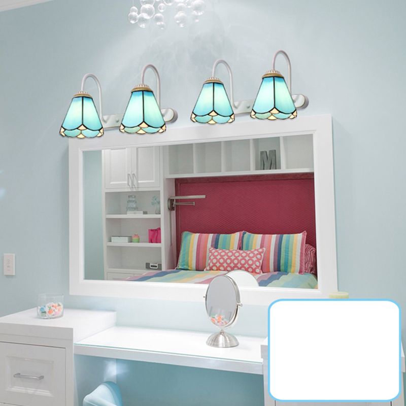 Baxter Tiffany Spiegel Front Vanity Wandleuchte, 5 Stile, 3 Farben, 33CM Lang - Lumpaz