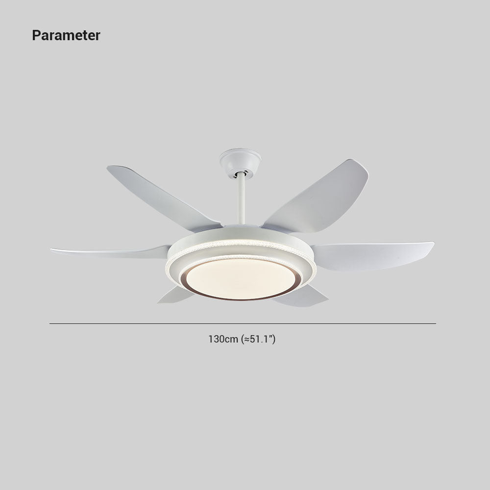 Haydn 6-Blatt-Deckenventilator mit Beleuchtung Grundlegend, 3 Farben, ∅130CM - Lumpaz