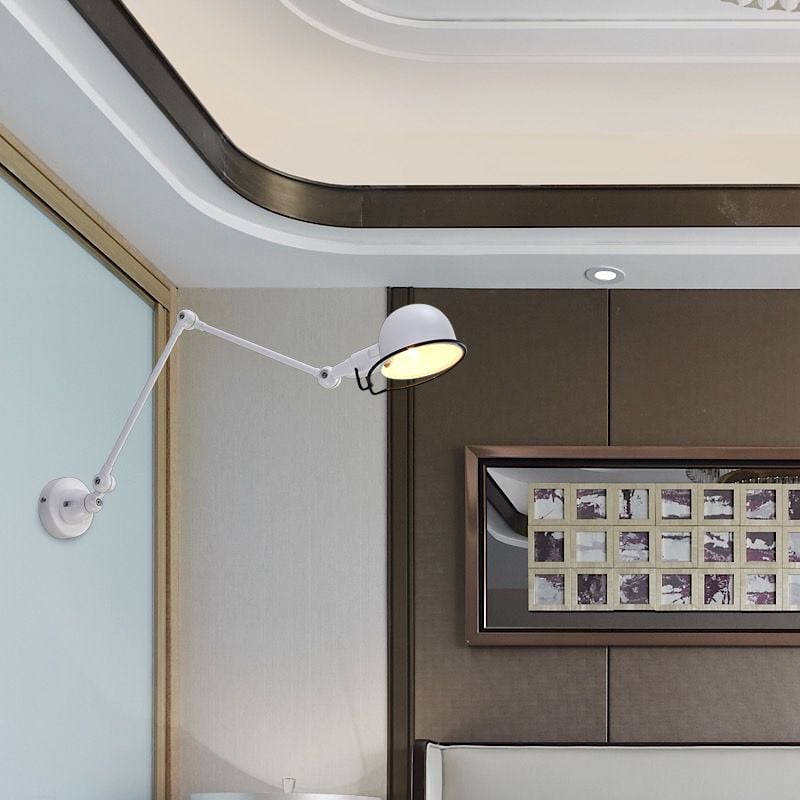 Brady Black Bowl Verstellbare Wandleuchte, Metall, 2 Farben - Lumpaz