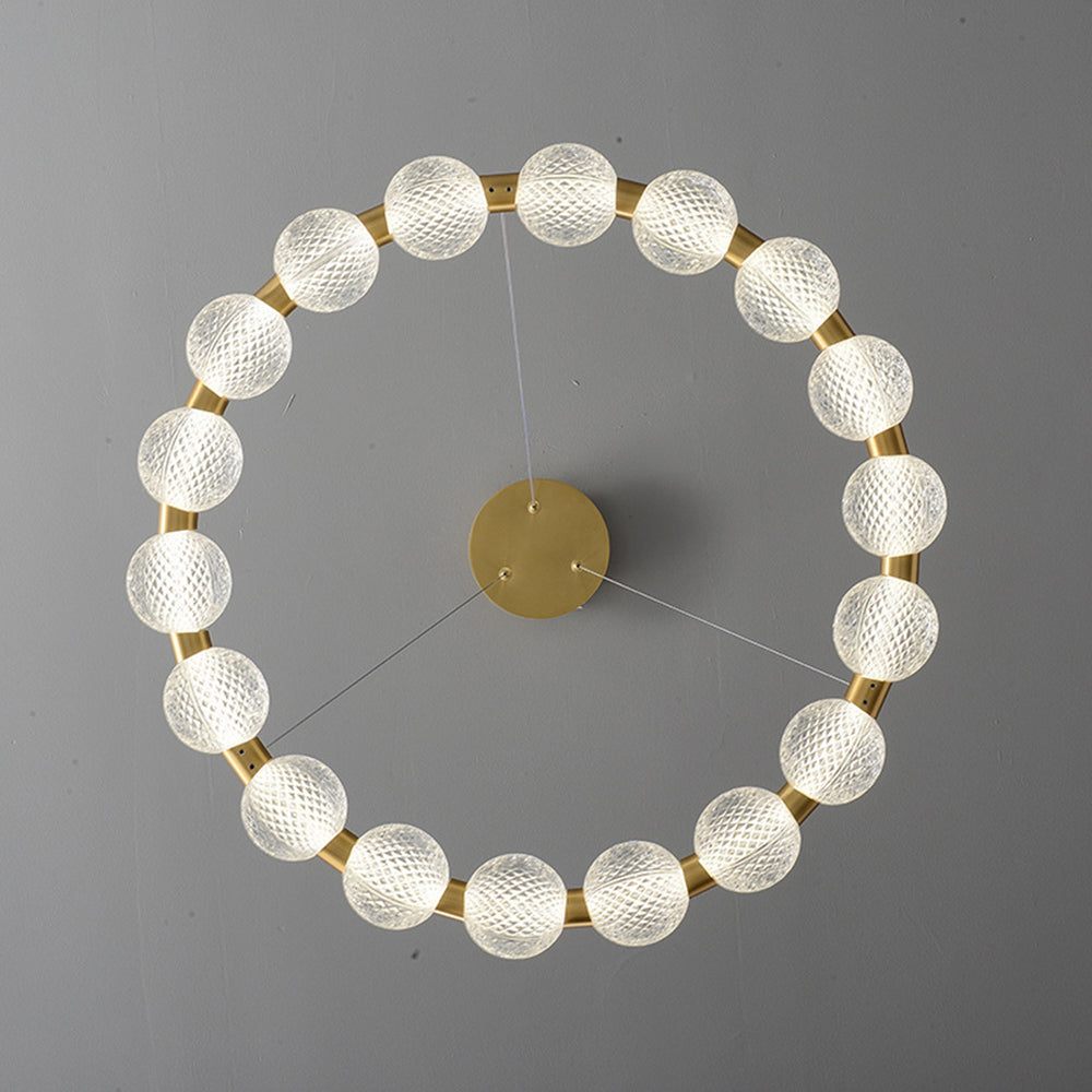 Hailie Pendelleuchte Ring, 62/82/102cm - Lumpaz